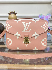 2023 Louis vuitton original calfskin pochette metis M46302 trianon pink