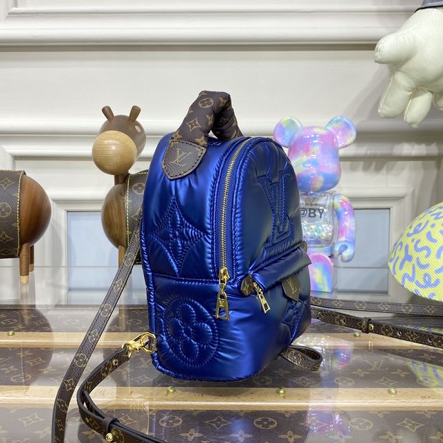 2023 Louis vuitton original nylon palm springs mini backpack M21060 blue