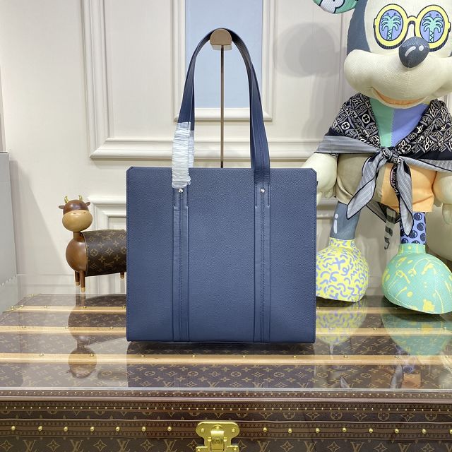 Louis vuitton original calfskin aerogram takeoff tote M21542 blue