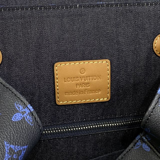 Louis vuitton original canvas christopher backpack gm M46338 blue