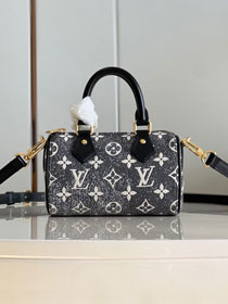 2023 Louis vuitton original denim nano speedy M82242 grey