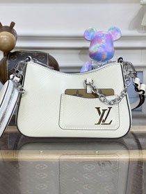 2023 Louis vuitton original epi leather marellini bag M20999 white