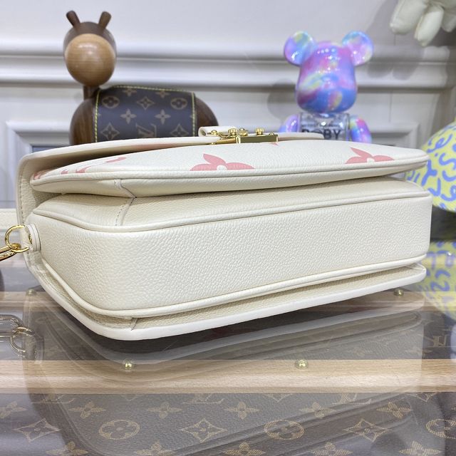 2023 Louis vuitton original calfskin pochette metis M45773 beige