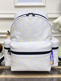 Louis vuitton original monogram nylon discovery backpack M21826 white