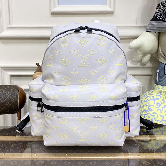 Louis vuitton original monogram nylon discovery backpack M21826 white