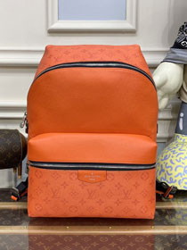 Louis vuitton original taiga leather discovery backpack M30230 orange