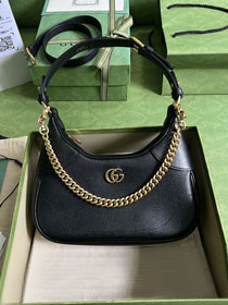 2023 GG original calfskin aphrodite small shoulder bag 731817 black