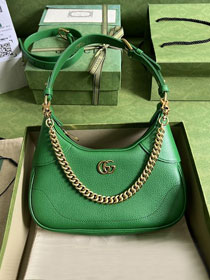 2023 GG original calfskin aphrodite small shoulder bag 731817 green