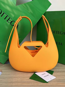 BV original rubber hobo bag 696920 orange