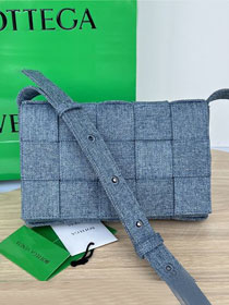 BV original denim cassette crossbody bag 710188 blue