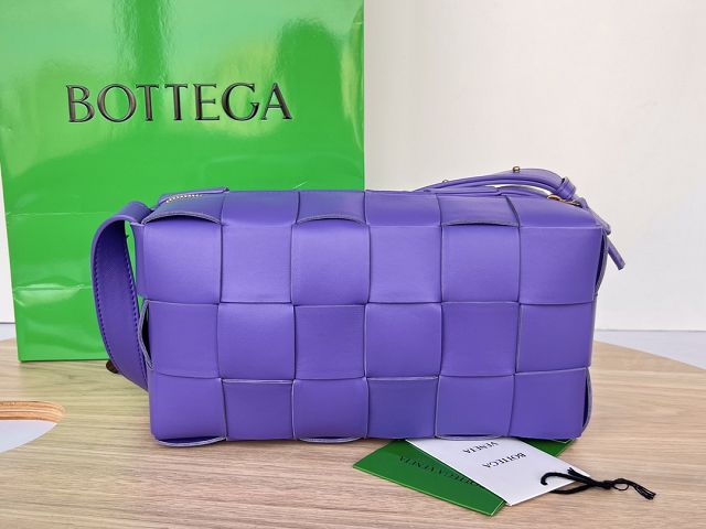 BV original lambskin brick cassette bag 709360 purple