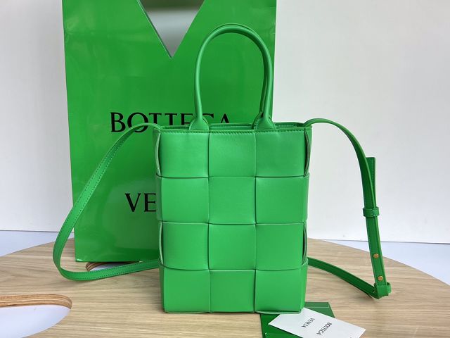 BV original lambskin mini cassette tote bag 709341 parakeet