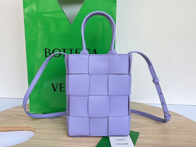 BV original lambskin mini cassette tote bag 709341 wisteria