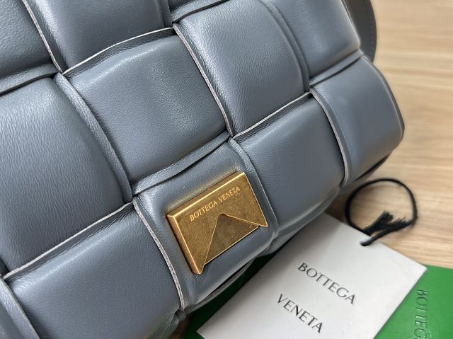 BV original lambskin padded cassette bag 591970 thunder