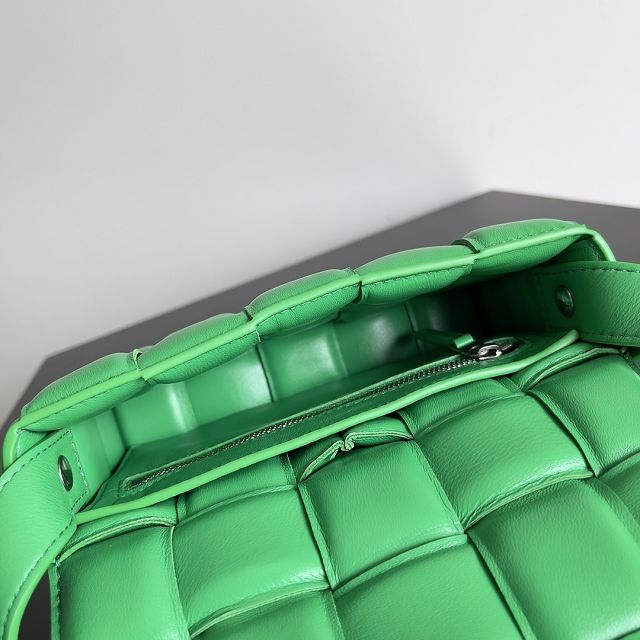 BV original lambskin small padded cassette bag 717506 parakeet
