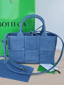 BV original denim mini arco tote bag 714613 blue