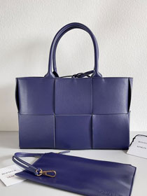 BV original grained calfskin small arco tote bag 652867 purple