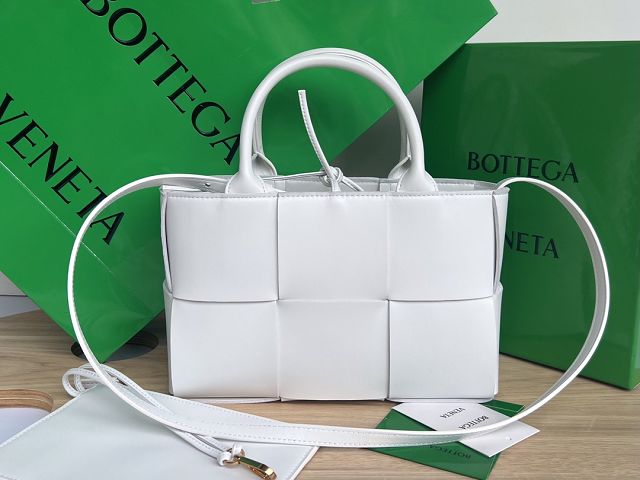 BV original lambskin mini arco tote bag 709337 white