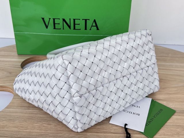 BV original lambskin mini cabat tote bag 709464 white