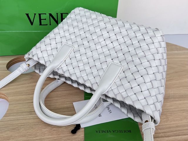 BV original lambskin mini cabat tote bag 709464 white