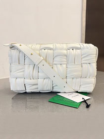 BV original lambskin brick cassette bag 717090 white