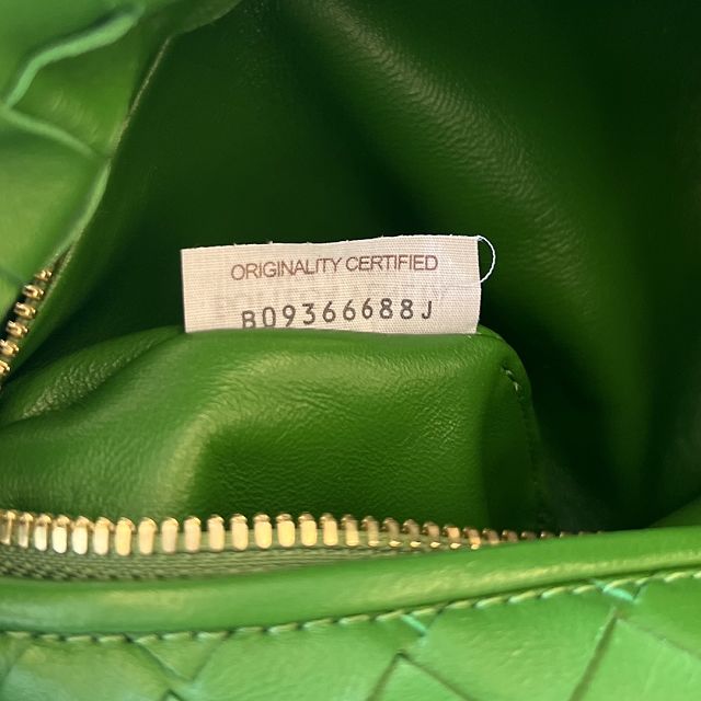 BV original lambskin mini jodie bag 651876 green