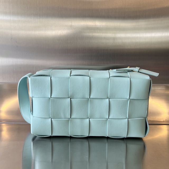 BV original lambskin brick cassette bag 709360 tiffany blue