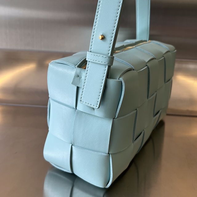 BV original lambskin brick cassette bag 709360 tiffany blue