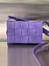 BV original lambskin small cassette bag 730848 purple