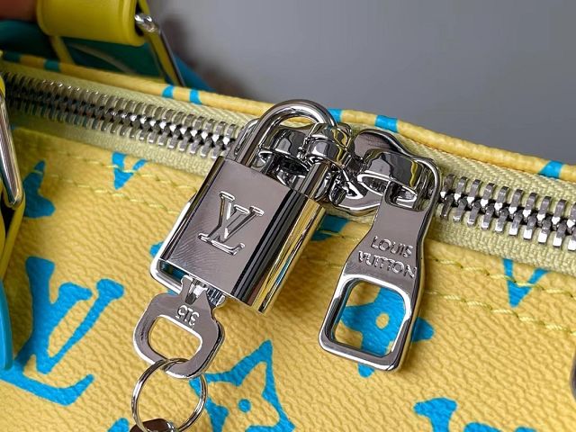 Louis vuitton original monogram playground keepall 50 M21869 yellow 