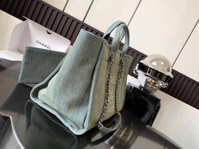 CC original denim large shopping bag A66941 blue