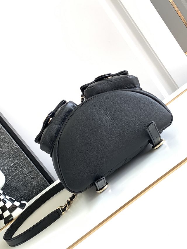 CC original calfskin backpack AS3860 black