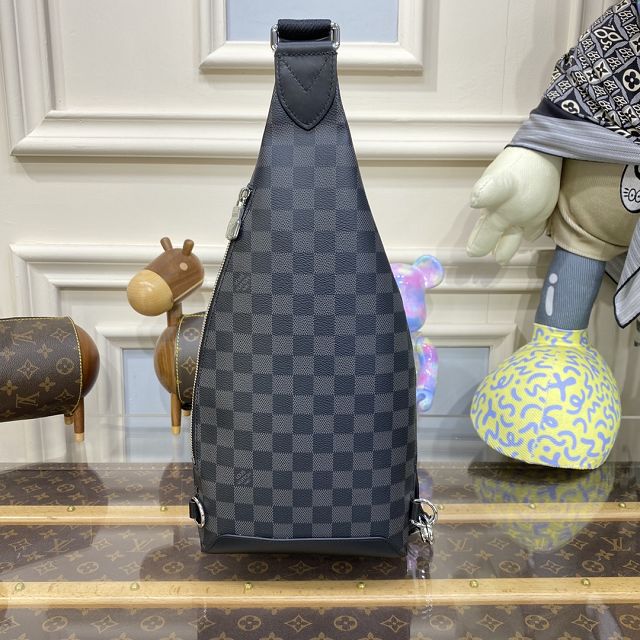 Louis vuitton original damier graphite duo slingbag N30941 