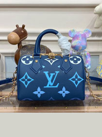 2023 Louis vuitton original calfskin speedy 20 M46517 blue