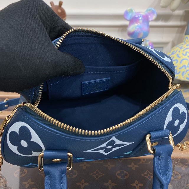 2023 Louis vuitton original calfskin speedy 20 M46517 blue