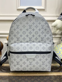 Louis vuitton original calfskin discovery backpack M46557 grey