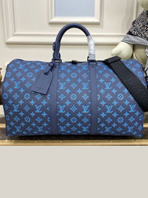 Louis vuitton original calfskin keepall 50 M46593 blue