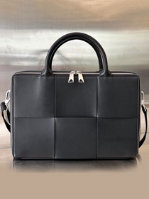 BV original calfskin arco briefcase 680120 black