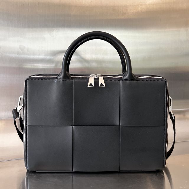 BV original calfskin arco briefcase 680120 black