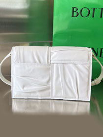 BV original calfskin mini cassette cross-body bag 731243 white