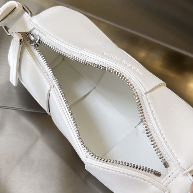 BV original calfskin small canette bag 741561 white