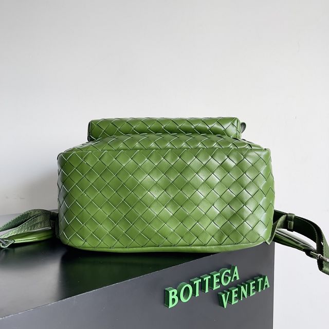 BV original calfskin intrecciato backpack 730728 green