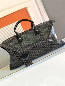 Goyard original canvas&calfskin boeing travel 55 bag GY0031 black