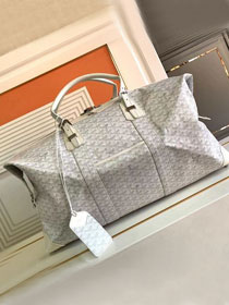 Goyard original canvas&calfskin boeing travel 55 bag GY0031 white