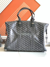 Goyard original canvas&calfskin bowling 45 bag GY0032 grey