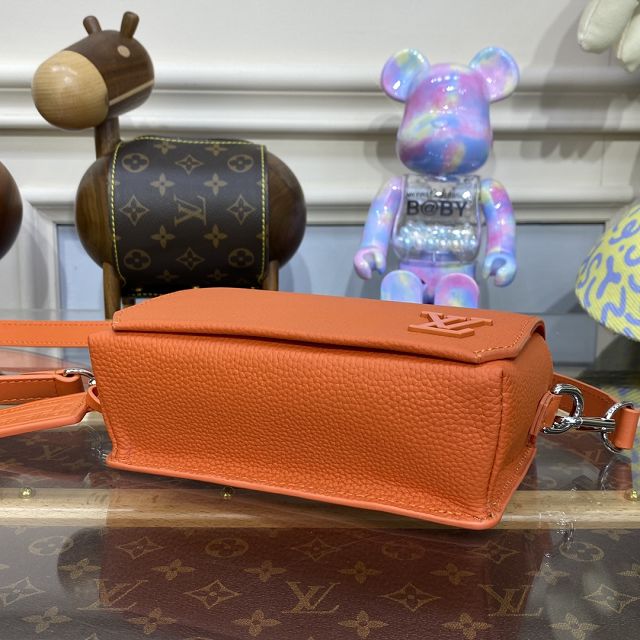 Louis vuitton original calfskin fastline wearable wallet M82085 orange