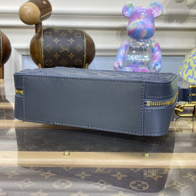 Louis vuitton original calfskin handle soft trunk M21833 grey