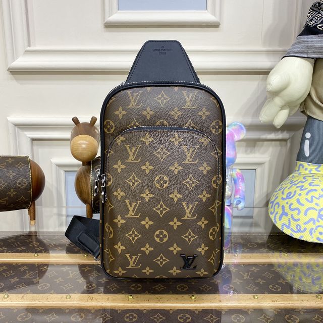 Louis vuitton original monogram eclipse avenue sling bag M46327