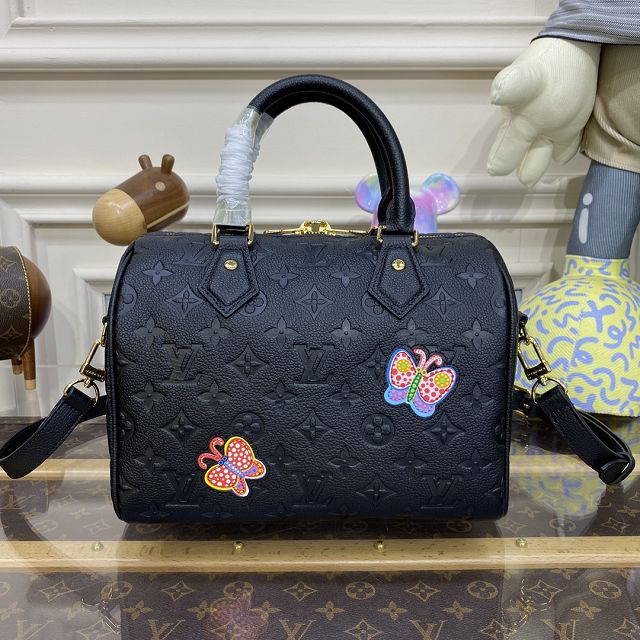 2023 Louis vuitton original calfskin speedy 25 M46415 black