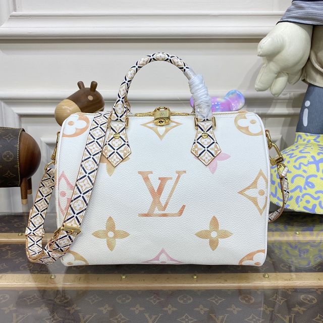 2023 Louis vuitton original monogram canvas speedy 25 M22987 beige